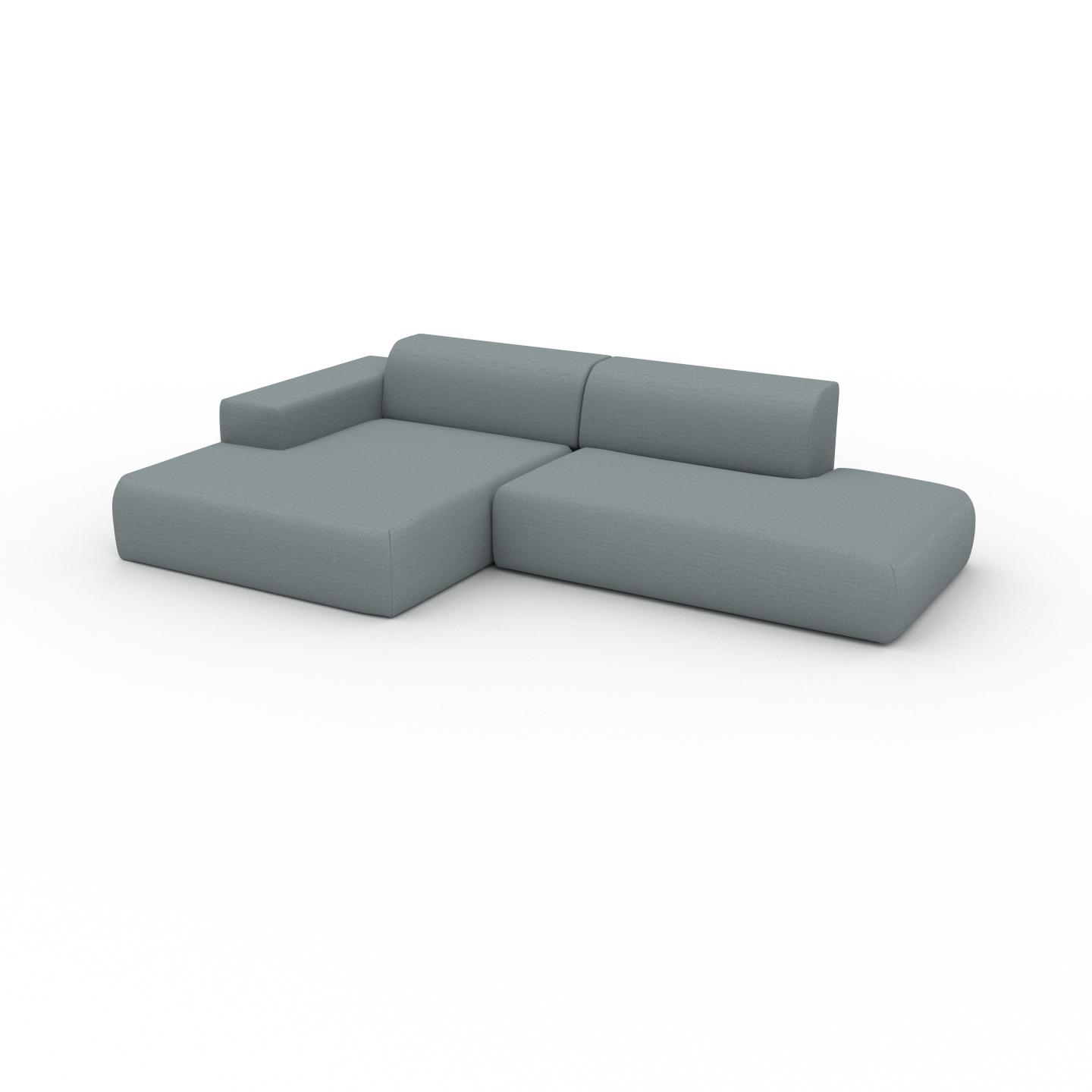 MYCS Ecksofa Taubenblau - Flexible Designer-Polsterecke, L-Form: Beste Qualität, einzigartiges Design - 296 x 72 x 168 cm, konfigurierbar