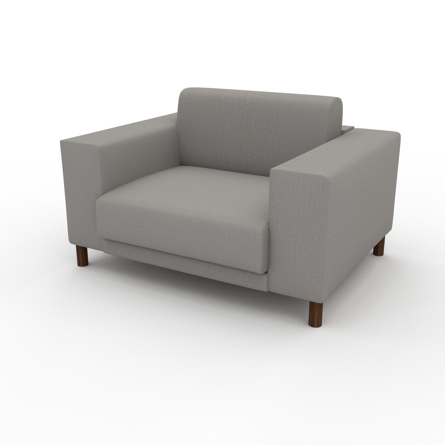 MYCS Sessel Sandgrau - Eleganter Sessel: Hochwertige Qualität, einzigartiges Design - 128 x 75 x 98 cm, Individuell konfigurierbar