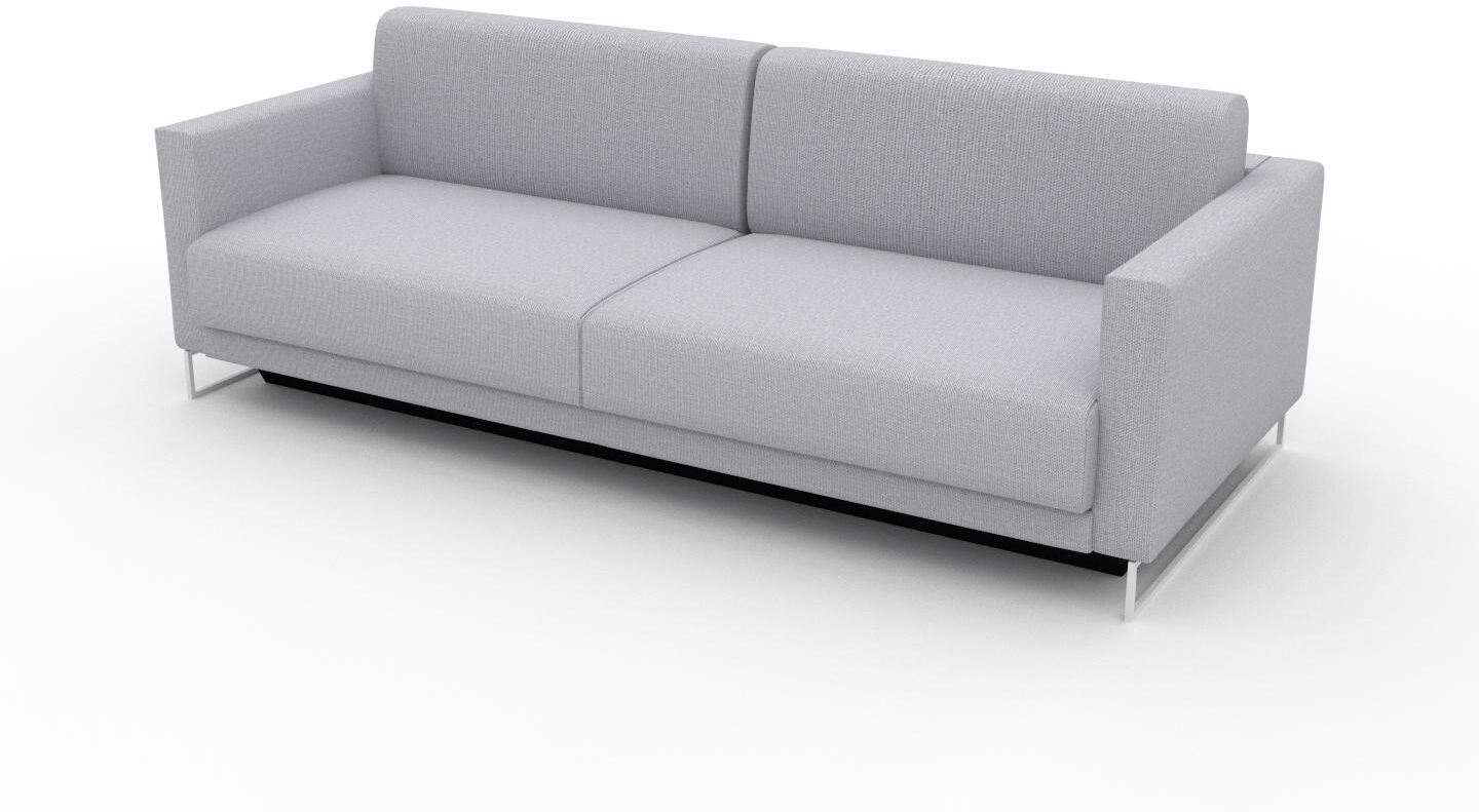 MYCS Schlafsofa Lichtgrau - Elegantes, gemütliches Bettsofa: Hochwertige Qualität, einzigartiges Design - 224 x 75 x 98 cm, konfigurierbar