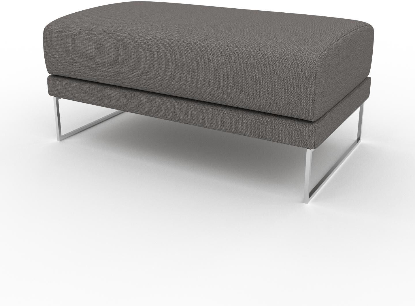 MYCS Polsterhocker Taupegrau - Eleganter Polsterhocker: Hochwertige Qualität, einzigartiges Design - 100 x 48 x 60 cm, Individuell konfigurierbar