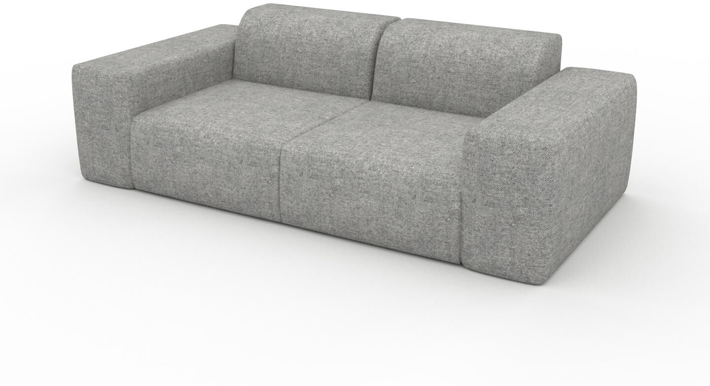 MYCS Sofa 2-Sitzer Kiesgrau Melierte Wolle - Elegantes, gemütliches 2-Sitzer Sofa: Hochwertige Qualität, einzigartiges Design - 216 x 72 x 107 cm,...