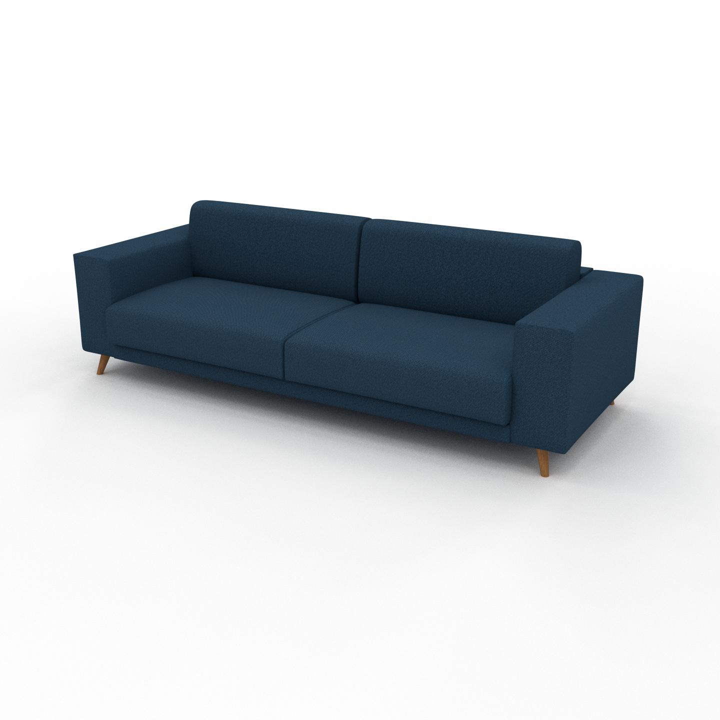 MYCS Sofa 3-Sitzer Ozeanblau Feingewebe - Elegantes, gemütliches 3-Sitzer Sofa: Hochwertige Qualität, einzigartiges Design - 248 x 75 x 98 cm,...