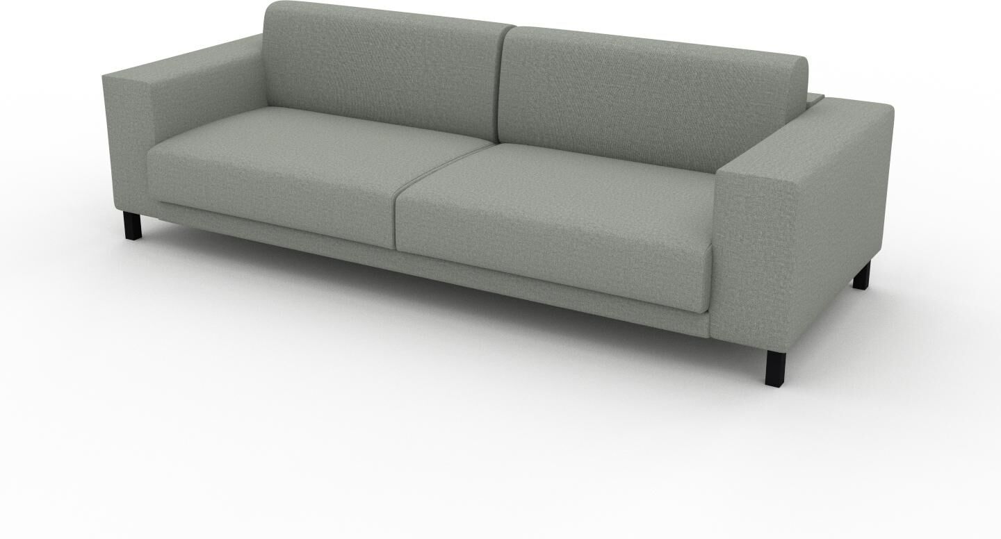 MYCS Sofa 3-Sitzer Schiefergrau Feingewebe - Elegantes, gemütliches 3-Sitzer Sofa: Hochwertige Qualität, einzigartiges Design - 248 x 75 x 98 cm,...