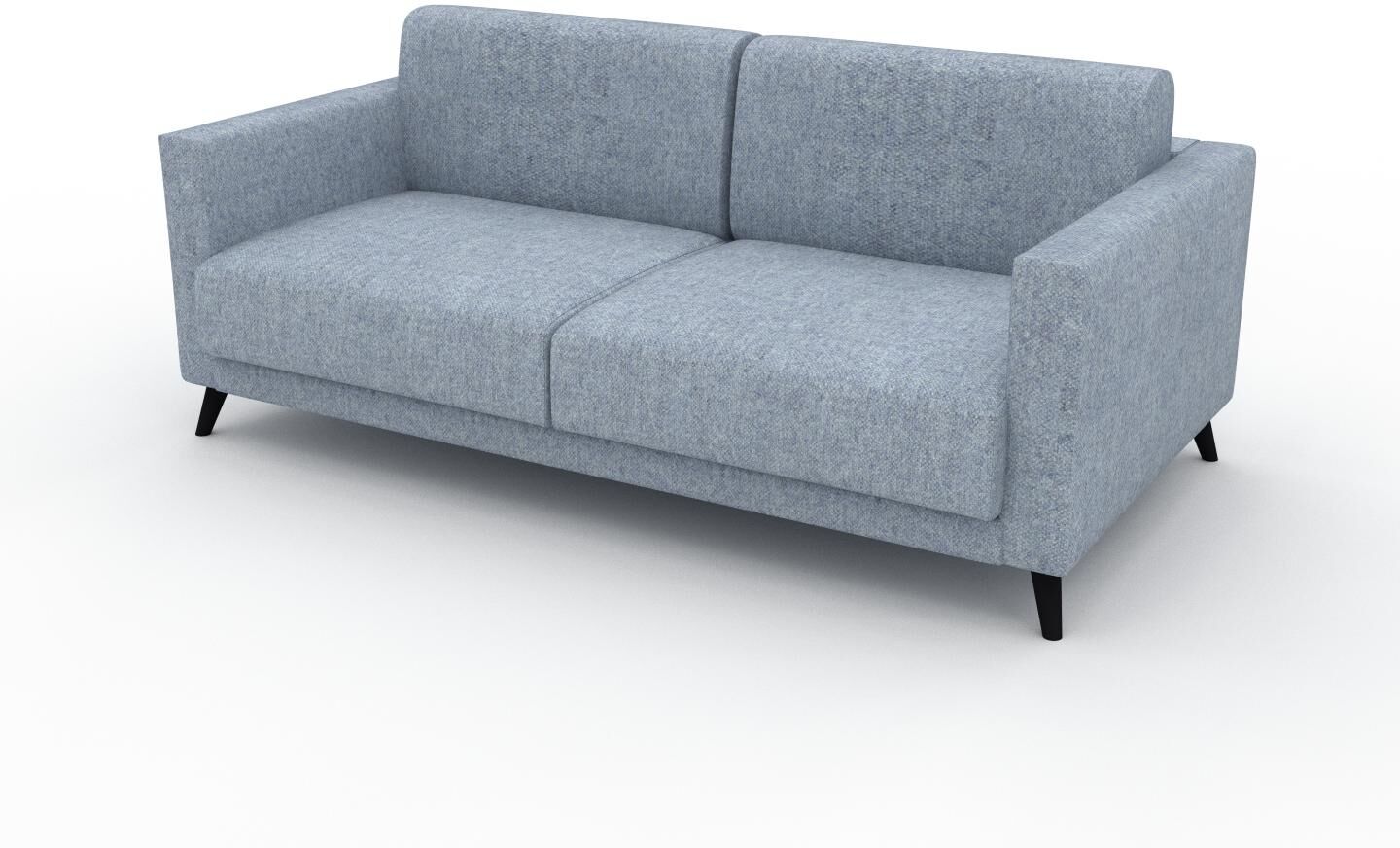 MYCS Sofa 2-Sitzer Eisblau Melierte Wolle - Elegantes, gemütliches 2-Sitzer Sofa: Hochwertige Qualität, einzigartiges Design - 185 x 75 x 98 cm,...