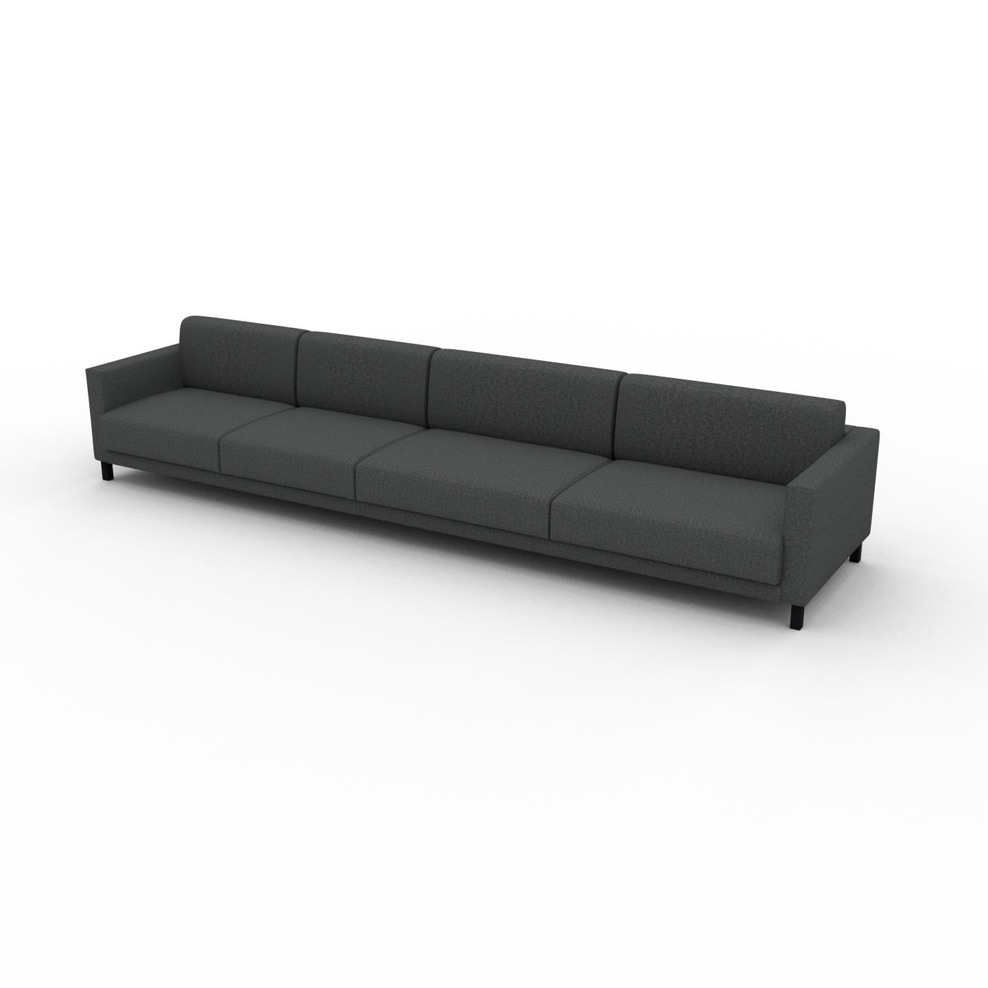 MYCS Sofa Steingrau - Moderne Designer-Couch: Hochwertige Qualität, einzigartiges Design - 384 x 75 x 98 cm, Komplett anpassbar