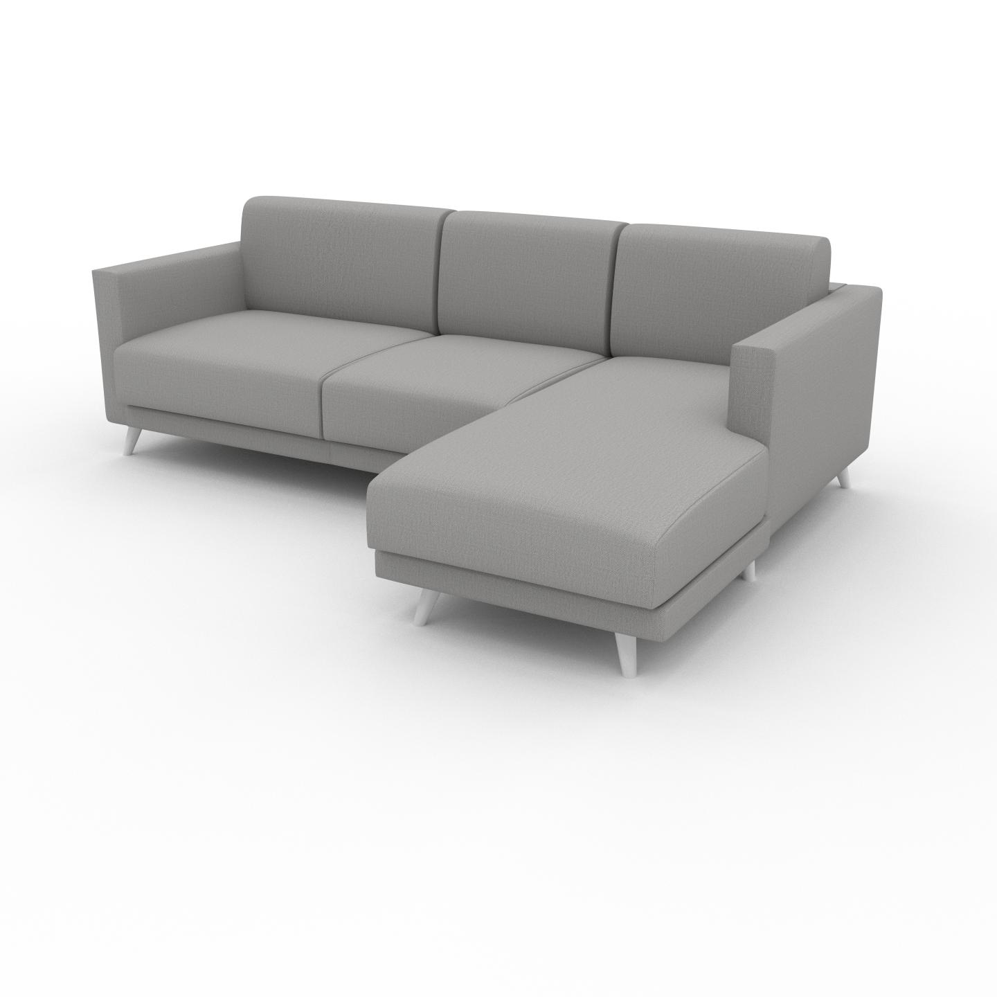 MYCS Ecksofa Lichtgrau - Flexible Designer-Polsterecke, L-Form: Beste Qualität, einzigartiges Design - 225 x 75 x 162 cm, konfigurierbar