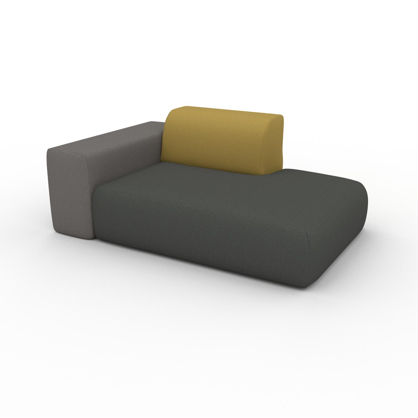 MYCS Sessel Steingrau - Eleganter Sessel: Hochwertige Qualität, einzigartiges Design - 168 x 72 x 107 cm, Individuell konfigurierbar