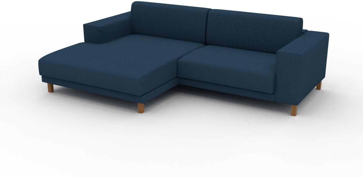 MYCS Ecksofa Ozeanblau - Flexible Designer-Polsterecke, L-Form: Beste Qualität, einzigartiges Design - 248 x 75 x 162 cm, konfigurierbar