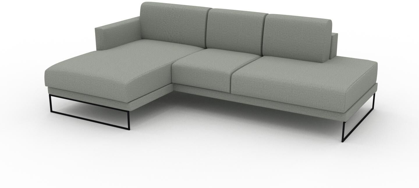 MYCS Ecksofa Schiefergrau - Flexible Designer-Polsterecke, L-Form: Beste Qualität, einzigartiges Design - 252 x 81 x 162 cm, konfigurierbar