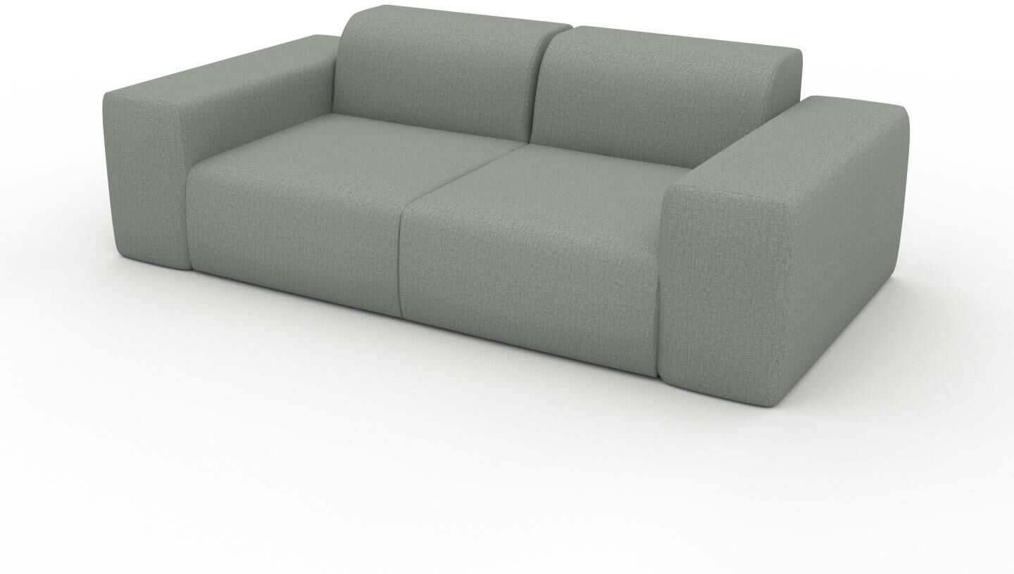 MYCS Sofa 2-Sitzer Schiefergrau Feingewebe - Elegantes, gemütliches 2-Sitzer Sofa: Hochwertige Qualität, einzigartiges Design - 216 x 72 x 107 cm,...