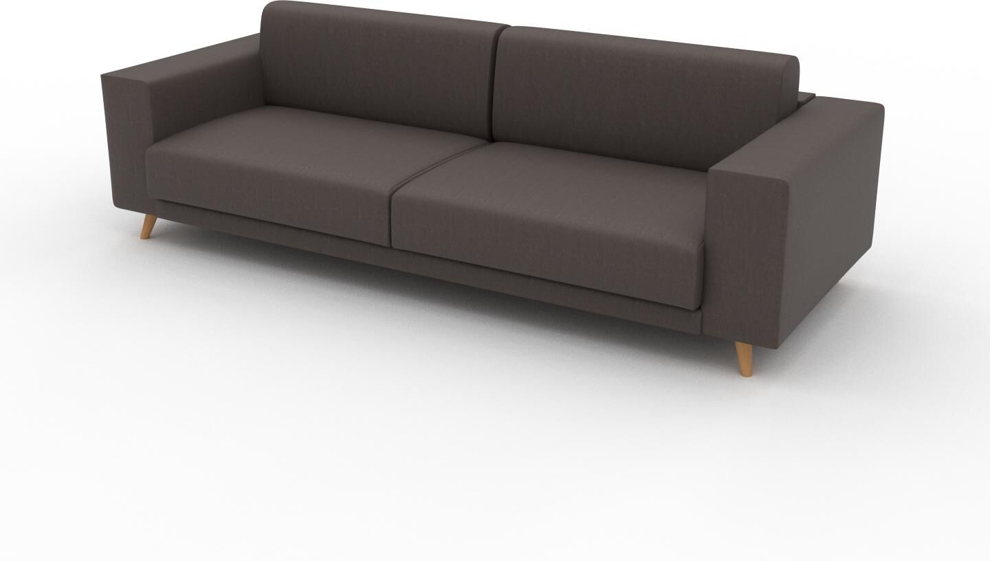 MYCS Sofa Graubraun - Moderne Designer-Couch: Hochwertige Qualität, einzigartiges Design - 248 x 75 x 98 cm, Komplett anpassbar