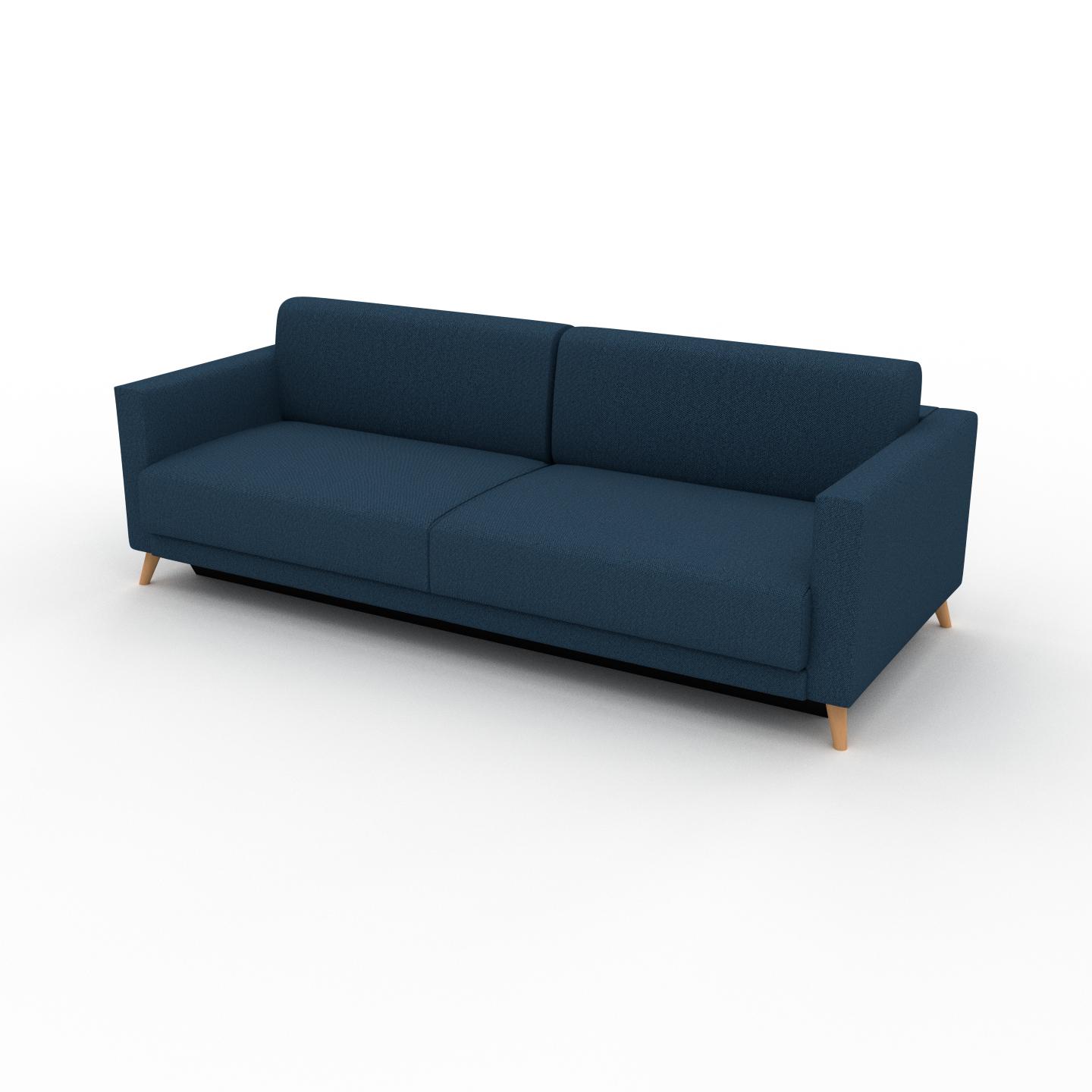 MYCS Sofa 3-Sitzer Ozeanblau Feingewebe - Elegantes, gemütliches 3-Sitzer Sofa: Hochwertige Qualität, einzigartiges Design - 225 x 75 x 98 cm,...