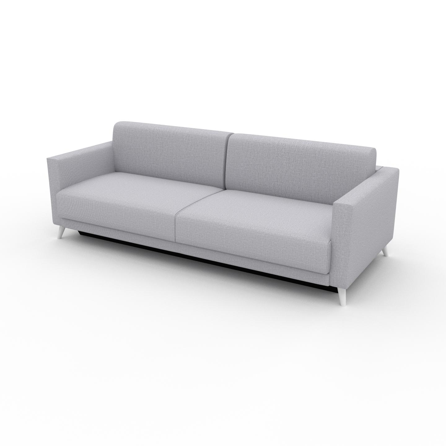 MYCS Sofa 3-Sitzer Lichtgrau Feingewebe - Elegantes, gemütliches 3-Sitzer Sofa: Hochwertige Qualität, einzigartiges Design - 225 x 75 x 98 cm,...