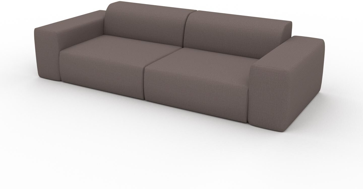 MYCS Schlafsofa Taupegrau - Elegantes, gemütliches Bettsofa: Hochwertige Qualität, einzigartiges Design - 266 x 72 x 107 cm, konfigurierbar