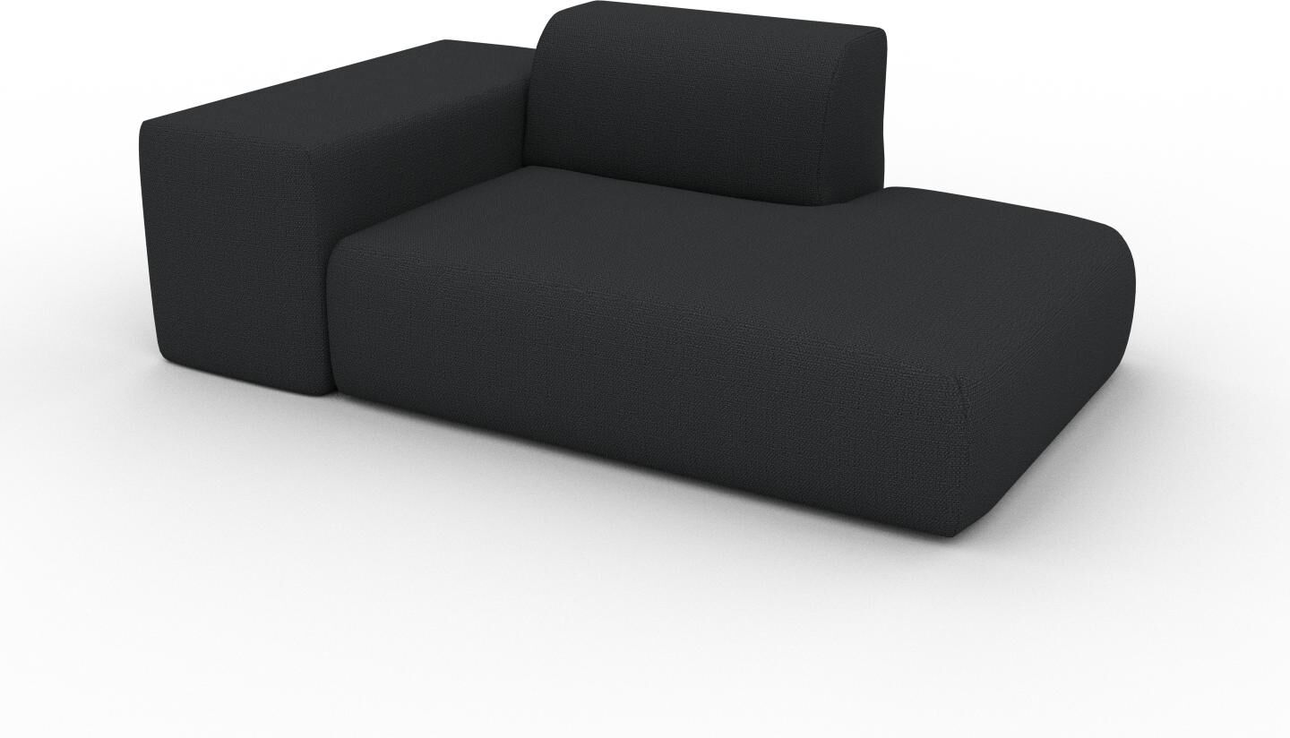 MYCS Sofa Nachtschwarz - Moderne Designer-Couch: Hochwertige Qualität, einzigartiges Design - 182 x 72 x 107 cm, Komplett anpassbar