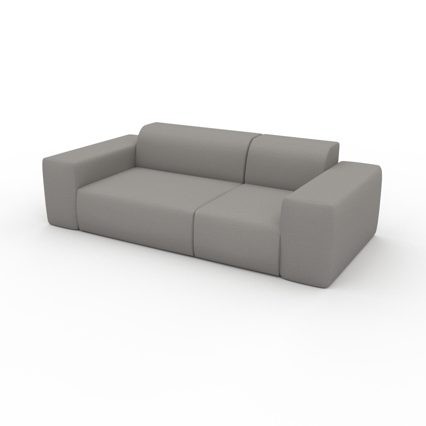 MYCS Sofa Sandgrau - Moderne Designer-Couch: Hochwertige Qualität, einzigartiges Design - 226 x 72 x 107 cm, Komplett anpassbar