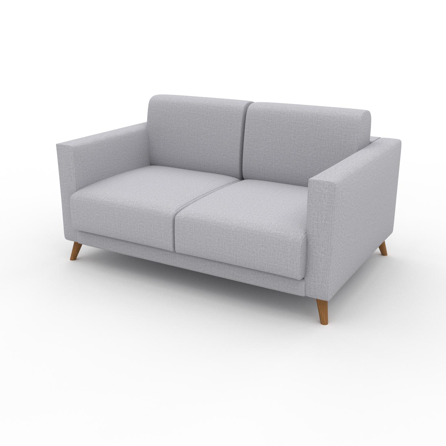 MYCS Sofa 2-Sitzer Lichtgrau Feingewebe - Elegantes, gemütliches 2-Sitzer Sofa: Hochwertige Qualität, einzigartiges Design - 145 x 75 x 98 cm,...