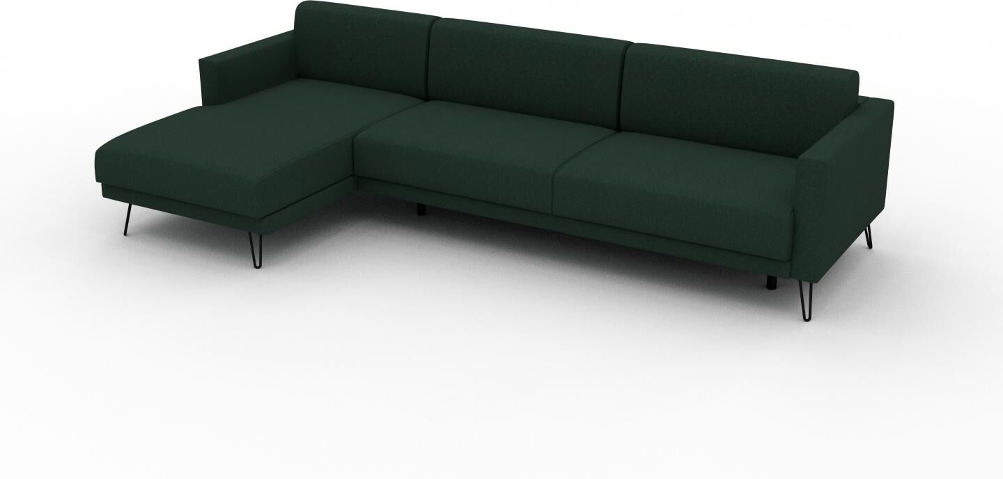 MYCS Schlafsofa Tannengrün - Elegantes, gemütliches Bettsofa: Hochwertige Qualität, einzigartiges Design - 304 x 81 x 162 cm, konfigurierbar