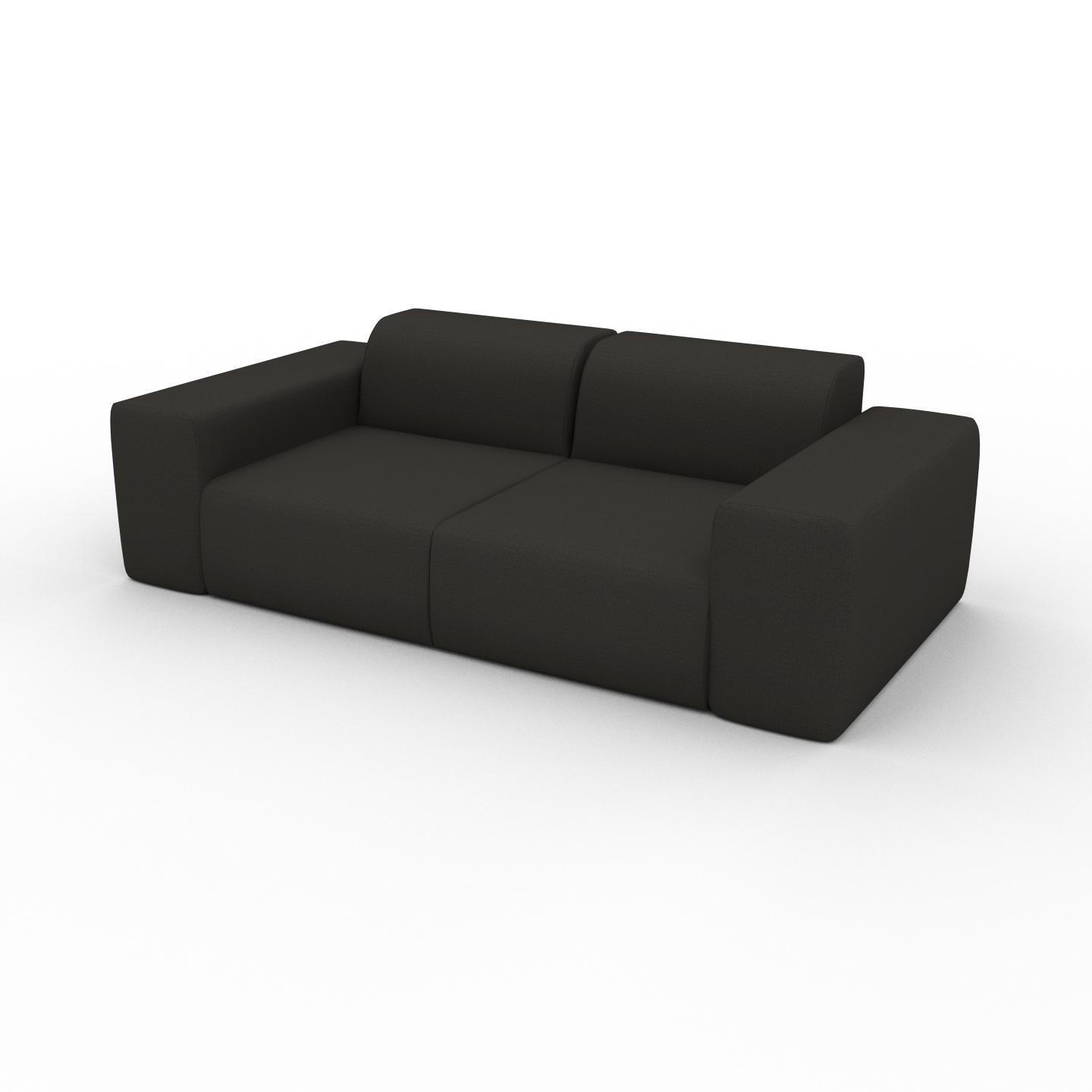 MYCS Sofa 2-Sitzer Anthrazit Webstoff - Elegantes, gemütliches 2-Sitzer Sofa: Hochwertige Qualität, einzigartiges Design - 216 x 72 x 107 cm,...