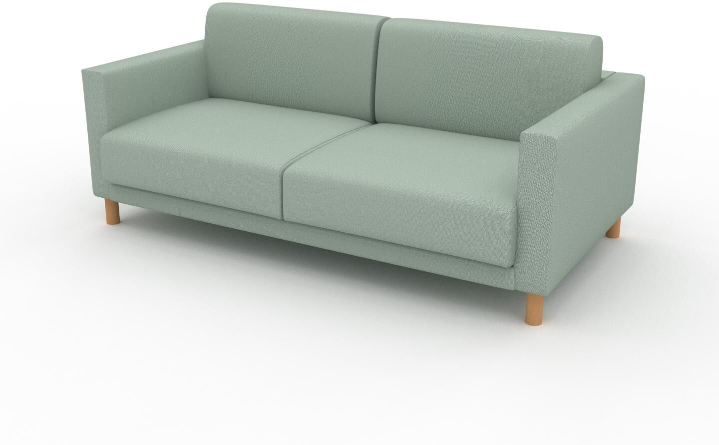 MYCS Sofa 2-Sitzer Minzgrün Strukturgewebe - Elegantes, gemütliches 2-Sitzer Sofa: Hochwertige Qualität, einzigartiges Design - 184 x 75 x 98 cm,...