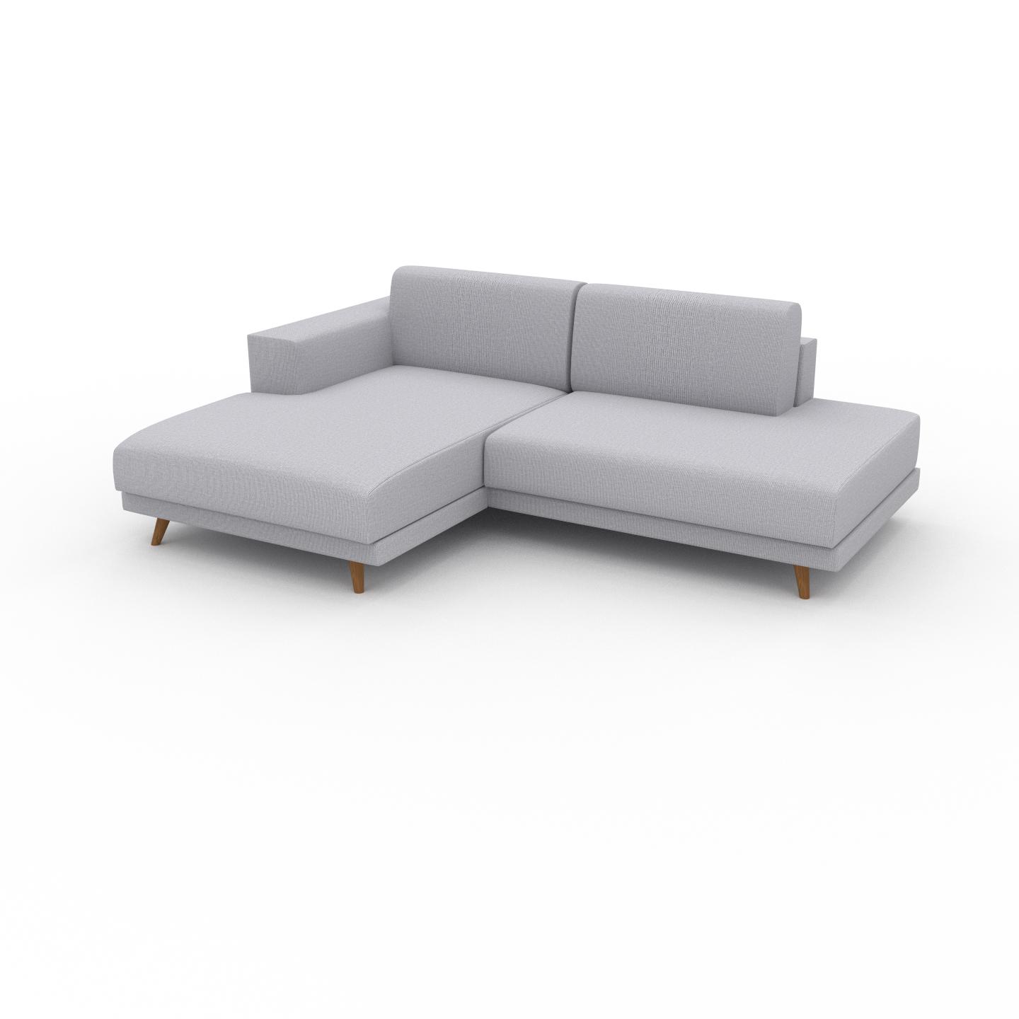 MYCS Ecksofa Lichtgrau - Flexible Designer-Polsterecke, L-Form: Beste Qualität, einzigartiges Design - 224 x 75 x 162 cm, konfigurierbar