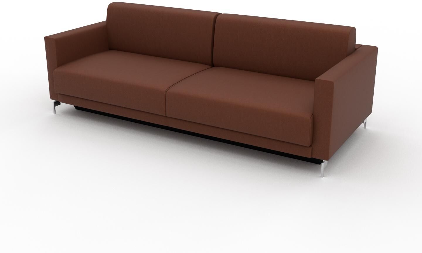 MYCS Schlafsofa Cognac - Elegantes, gemütliches Bettsofa: Hochwertige Qualität, einzigartiges Design - 224 x 75 x 98 cm, konfigurierbar