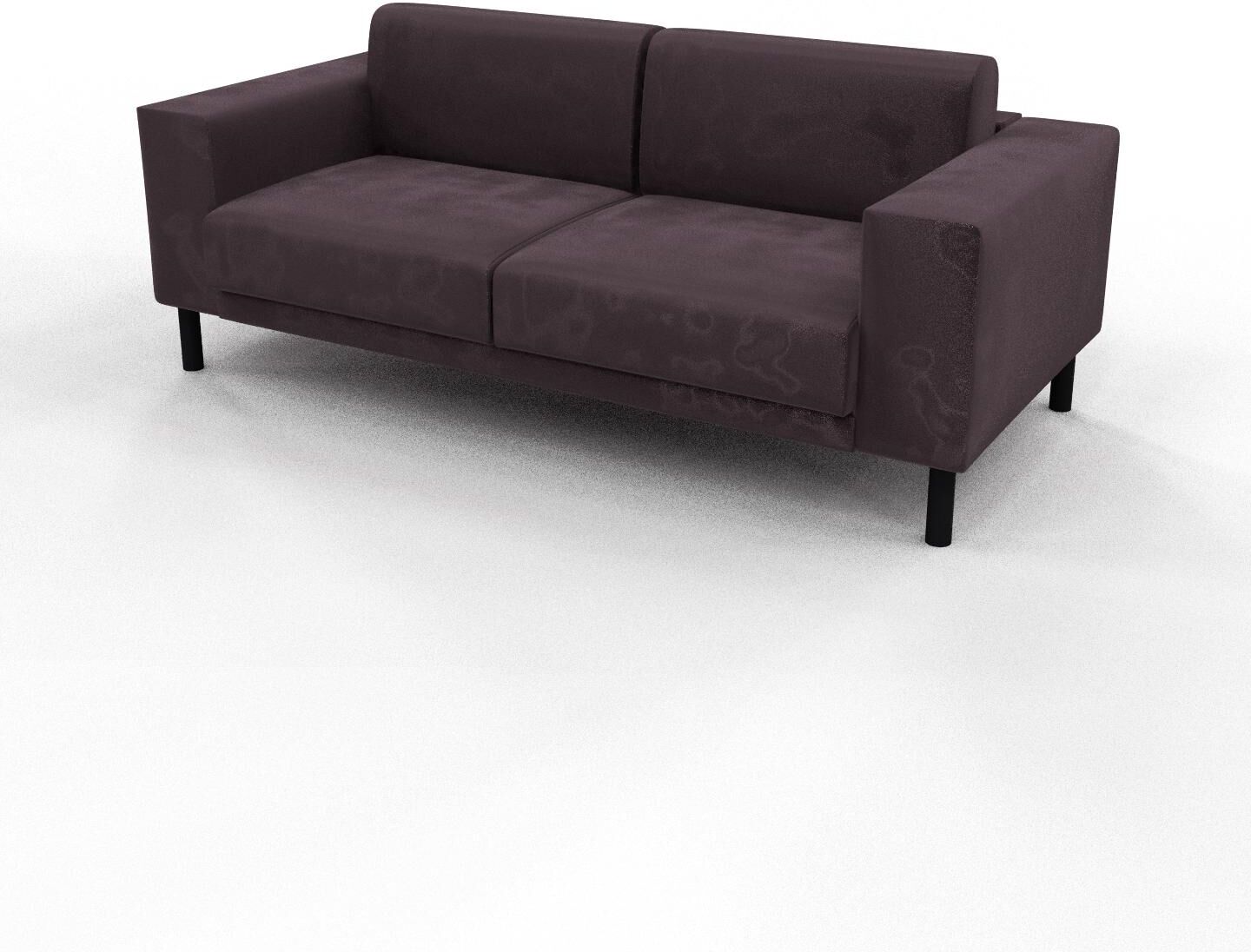 MYCS Sofa 2-Sitzer Samt Veilchenlila Samt - Elegantes, gemütliches 2-Sitzer Sofa: Hochwertige Qualität, einzigartiges Design - 208 x 81 x 98 cm,...