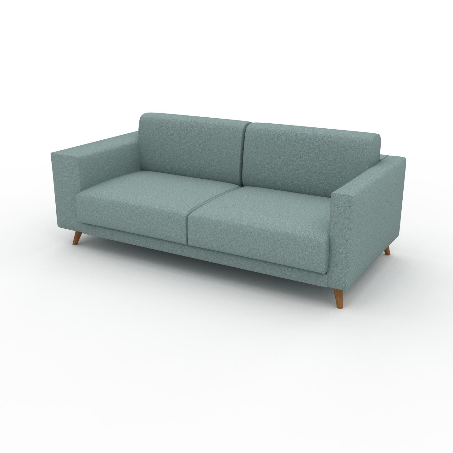 MYCS Sofa 2-Sitzer Ozeanblau Vegane Wolle - Elegantes, gemütliches 2-Sitzer Sofa: Hochwertige Qualität, einzigartiges Design - 196 x 75 x 98 cm,...