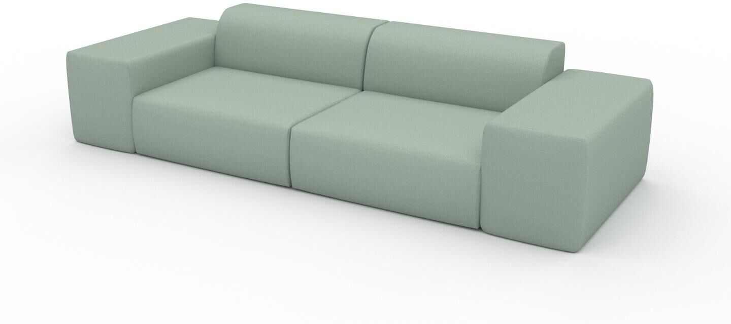 MYCS Sofa 2-Sitzer Minzgrün Strukturgewebe - Elegantes, gemütliches 2-Sitzer Sofa: Hochwertige Qualität, einzigartiges Design - 294 x 72 x 107 cm,...