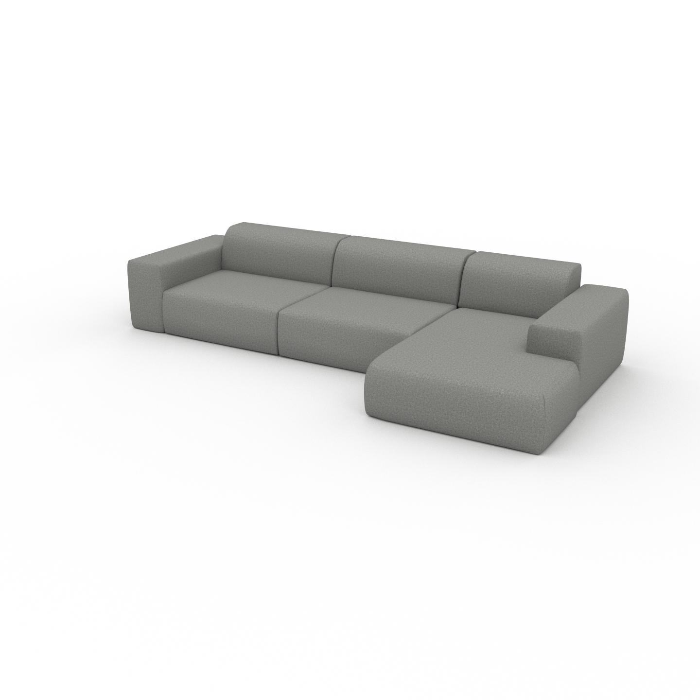 MYCS Schlafsofa Lichtgrau - Elegantes, gemütliches Bettsofa: Hochwertige Qualität, einzigartiges Design - 343 x 72 x 168 cm, konfigurierbar