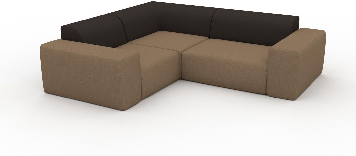 MYCS Ecksofa Schokoladen­braun - Flexible Designer-Polsterecke, L-Form: Beste Qualität, einzigartiges Design - 239 x 72 x 214 cm, konfigurierbar