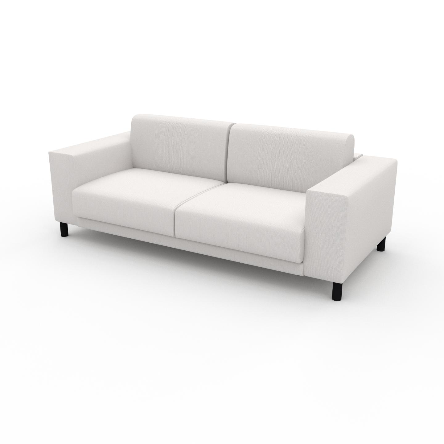 MYCS Sofa Weiß - Moderne Designer-Couch: Hochwertige Qualität, einzigartiges Design - 208 x 75 x 98 cm, Komplett anpassbar