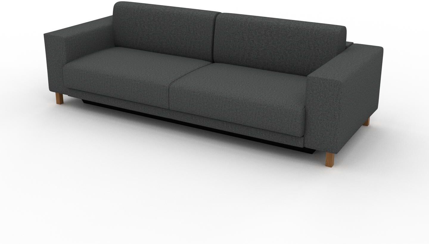 MYCS Schlafsofa Steingrau - Elegantes, gemütliches Bettsofa: Hochwertige Qualität, einzigartiges Design - 248 x 75 x 98 cm, konfigurierbar