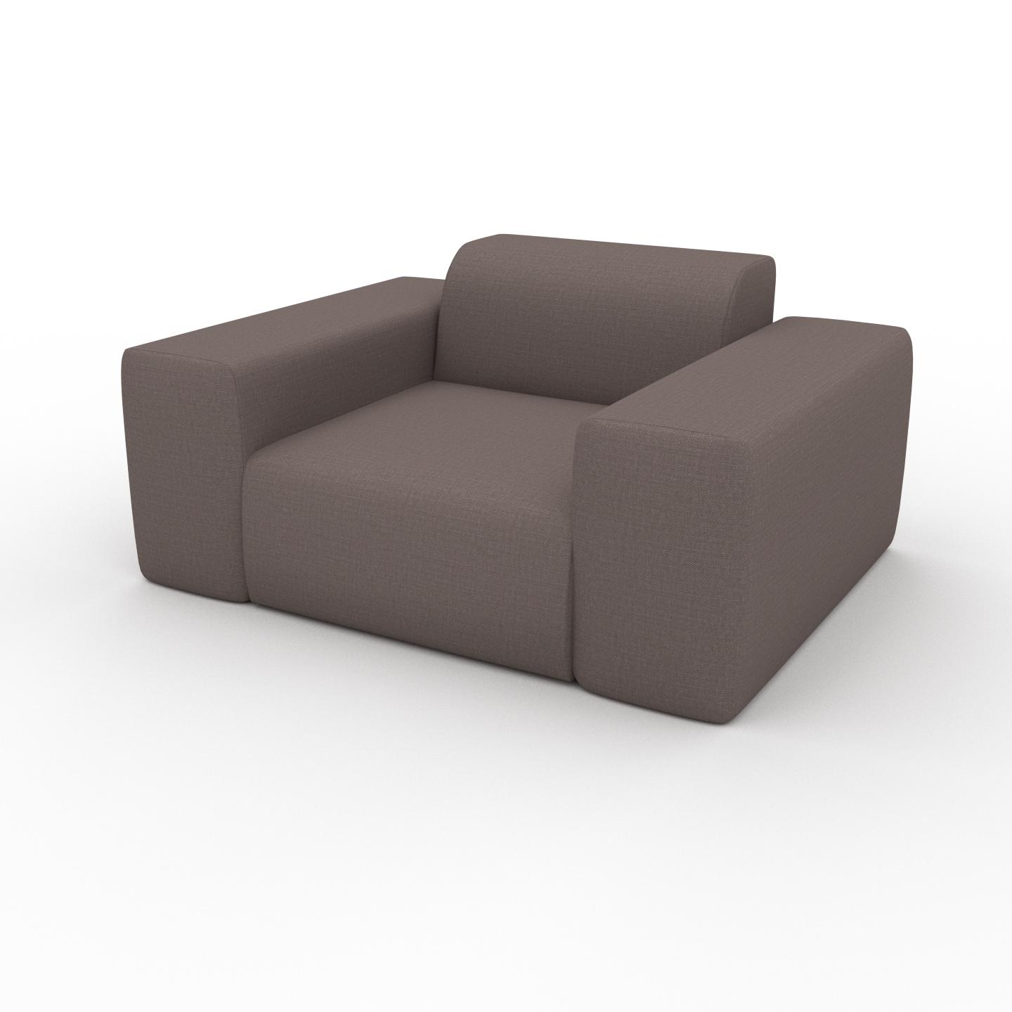 MYCS Sessel Taupegrau - Eleganter Sessel: Hochwertige Qualität, einzigartiges Design - 141 x 72 x 107 cm, Individuell konfigurierbar