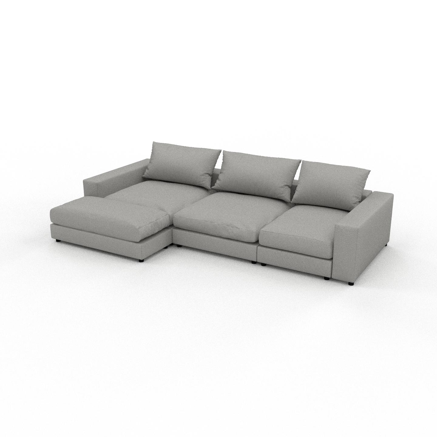 MYCS Sofa 3-Sitzer Sandgrau Strukturgewebe - Elegantes, gemütliches 3-Sitzer Sofa: Hochwertige Qualität, einzigartiges Design - 330 x 56 x 180 cm,...