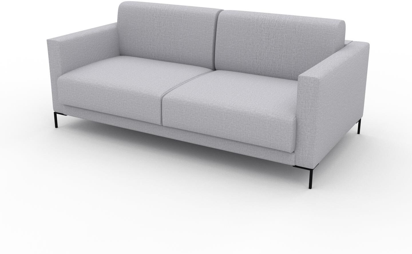 MYCS Sofa 2-Sitzer Lichtgrau Feingewebe - Elegantes, gemütliches 2-Sitzer Sofa: Hochwertige Qualität, einzigartiges Design - 184 x 75 x 98 cm,...