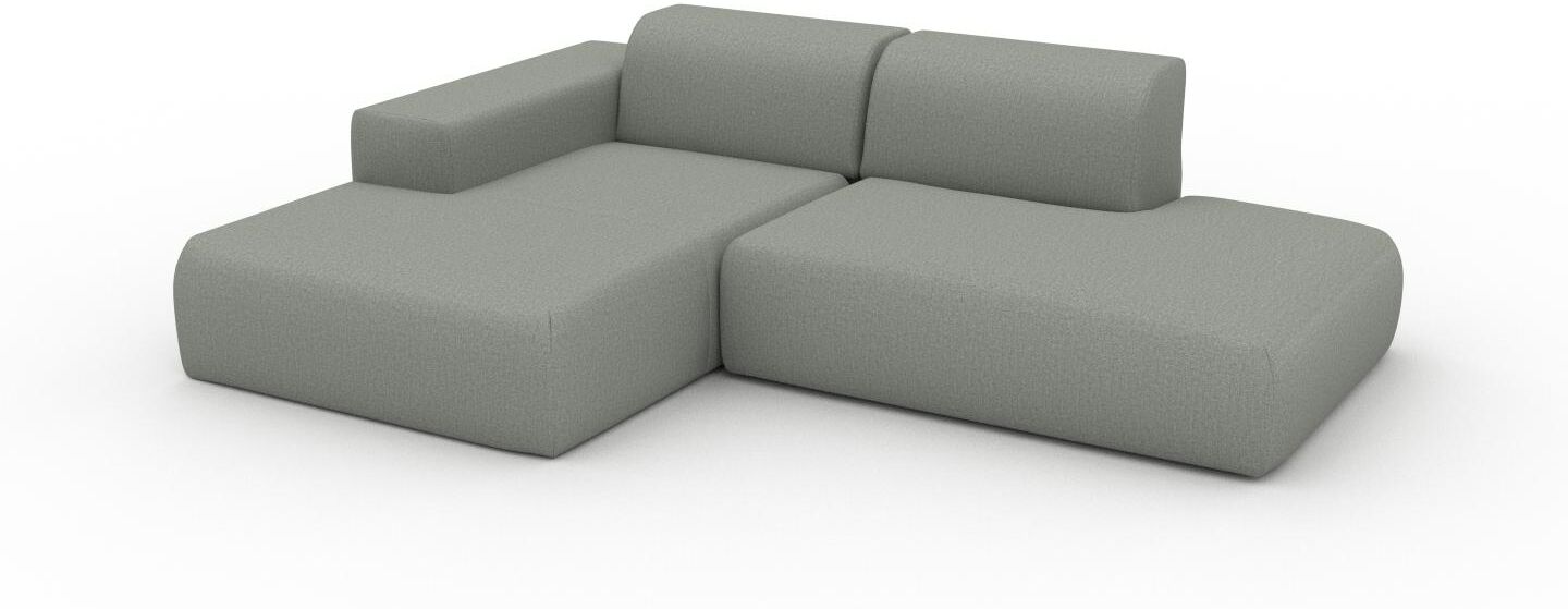 MYCS Ecksofa Schiefergrau - Flexible Designer-Polsterecke, L-Form: Beste Qualität, einzigartiges Design - 245 x 72 x 168 cm, konfigurierbar