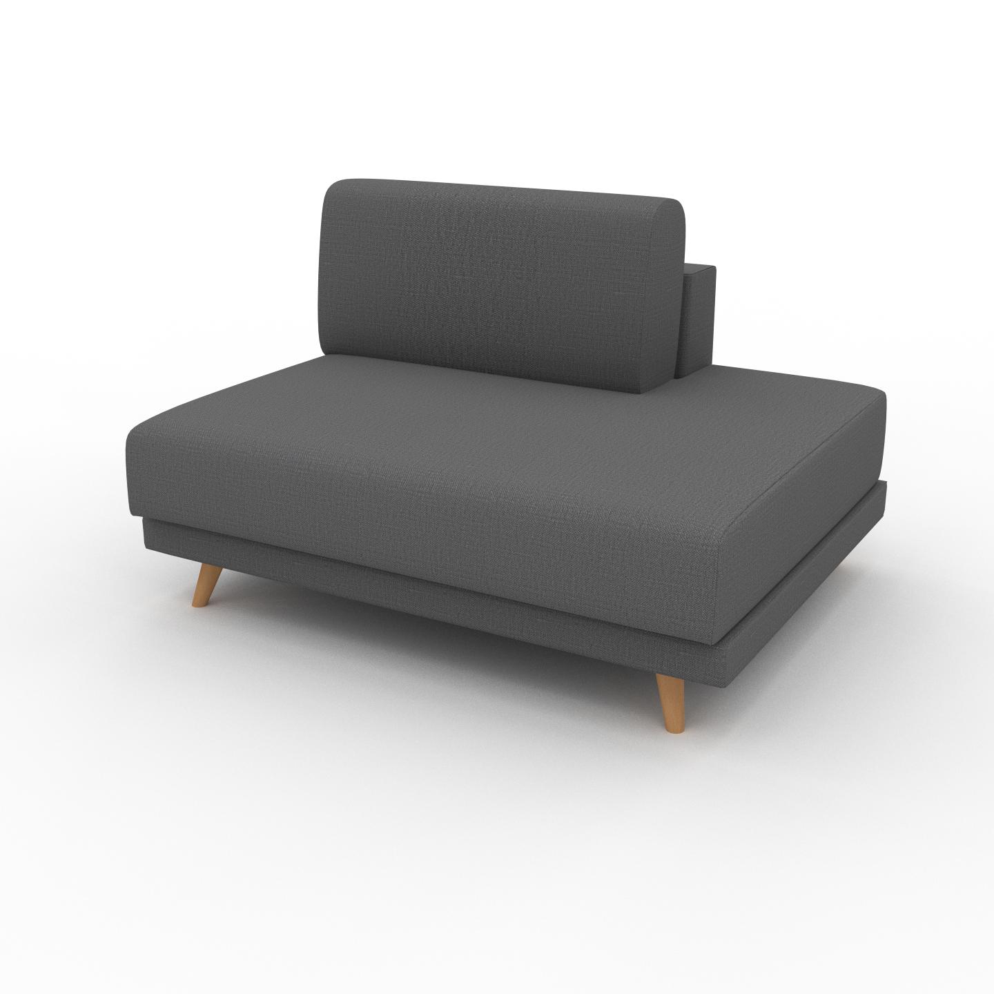 MYCS Sessel Steingrau - Eleganter Sessel: Hochwertige Qualität, einzigartiges Design - 120 x 75 x 98 cm, Individuell konfigurierbar