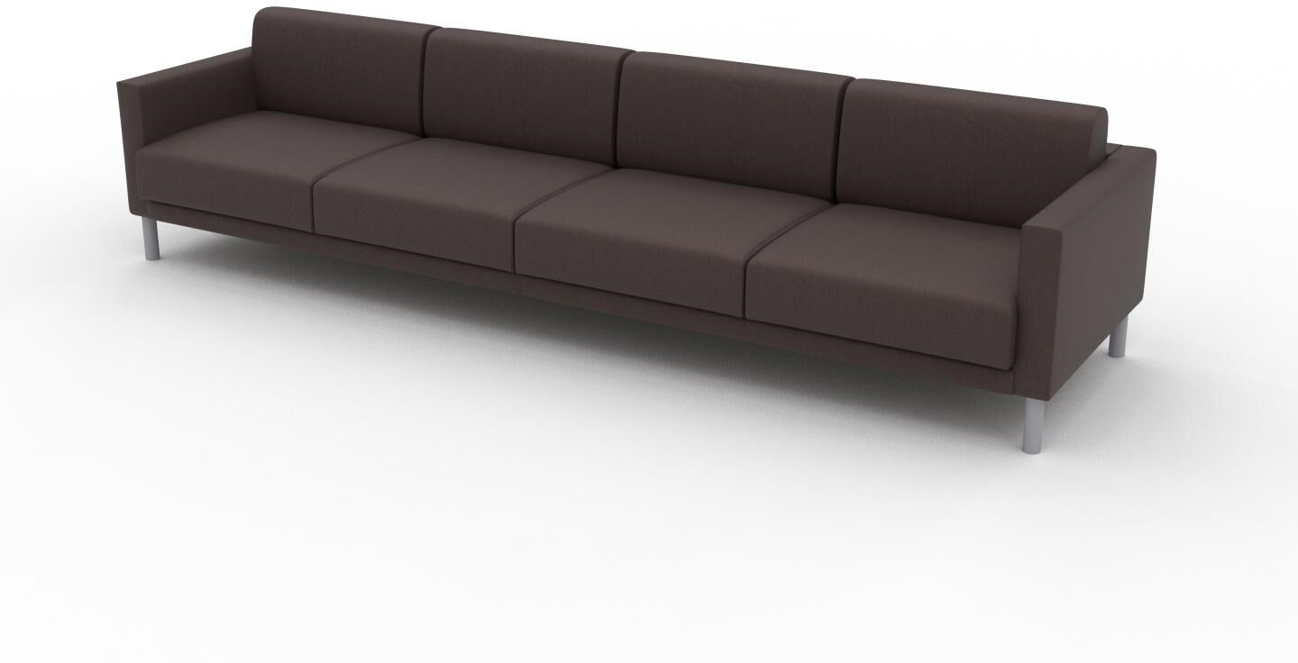 MYCS Sofa Kaffeebraun - Moderne Designer-Couch: Hochwertige Qualität, einzigartiges Design - 344 x 81 x 98 cm, Komplett anpassbar