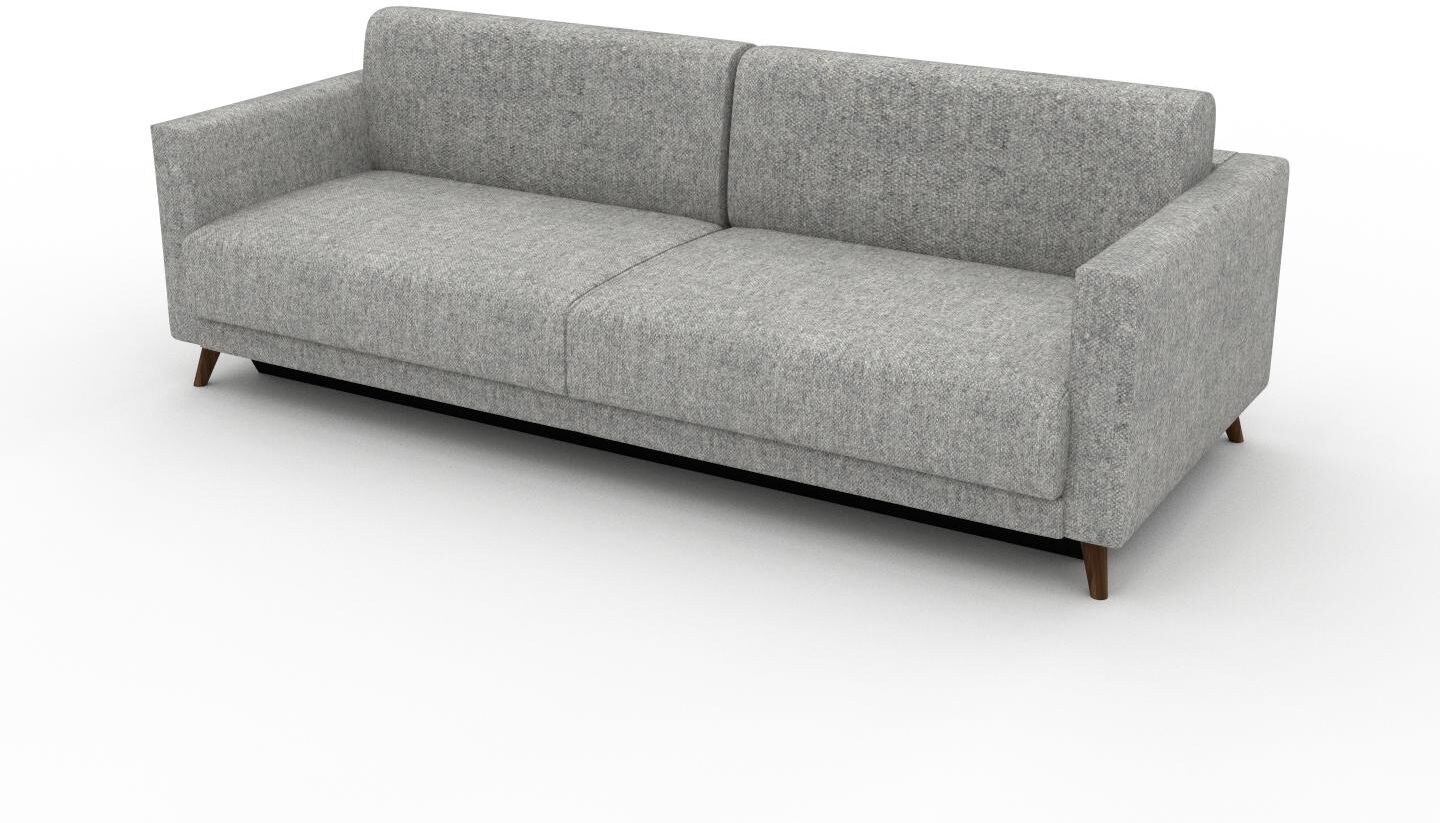 MYCS Sofa 3-Sitzer Kiesgrau Melierte Wolle - Elegantes, gemütliches 3-Sitzer Sofa: Hochwertige Qualität, einzigartiges Design - 225 x 75 x 98 cm,...