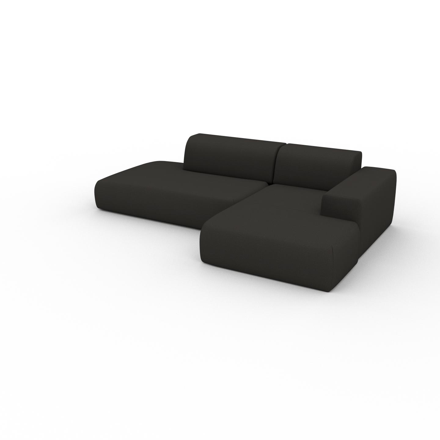 MYCS Sofa 2-Sitzer Anthrazit Webstoff - Elegantes, gemütliches 2-Sitzer Sofa: Hochwertige Qualität, einzigartiges Design - 271 x 72 x 168 cm,...