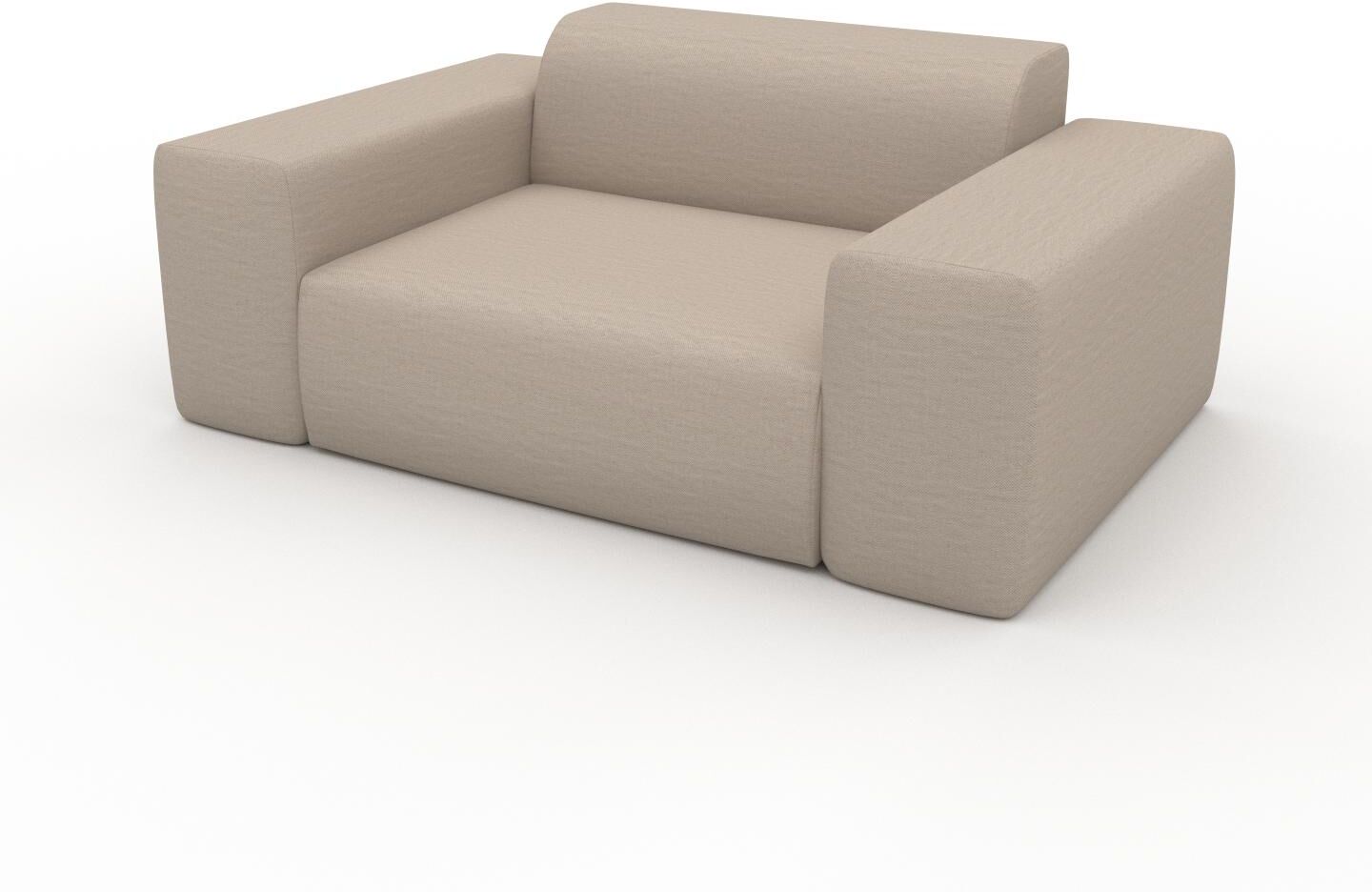 MYCS Sessel Cremeweiß - Eleganter Sessel: Hochwertige Qualität, einzigartiges Design - 166 x 72 x 107 cm, Individuell konfigurierbar