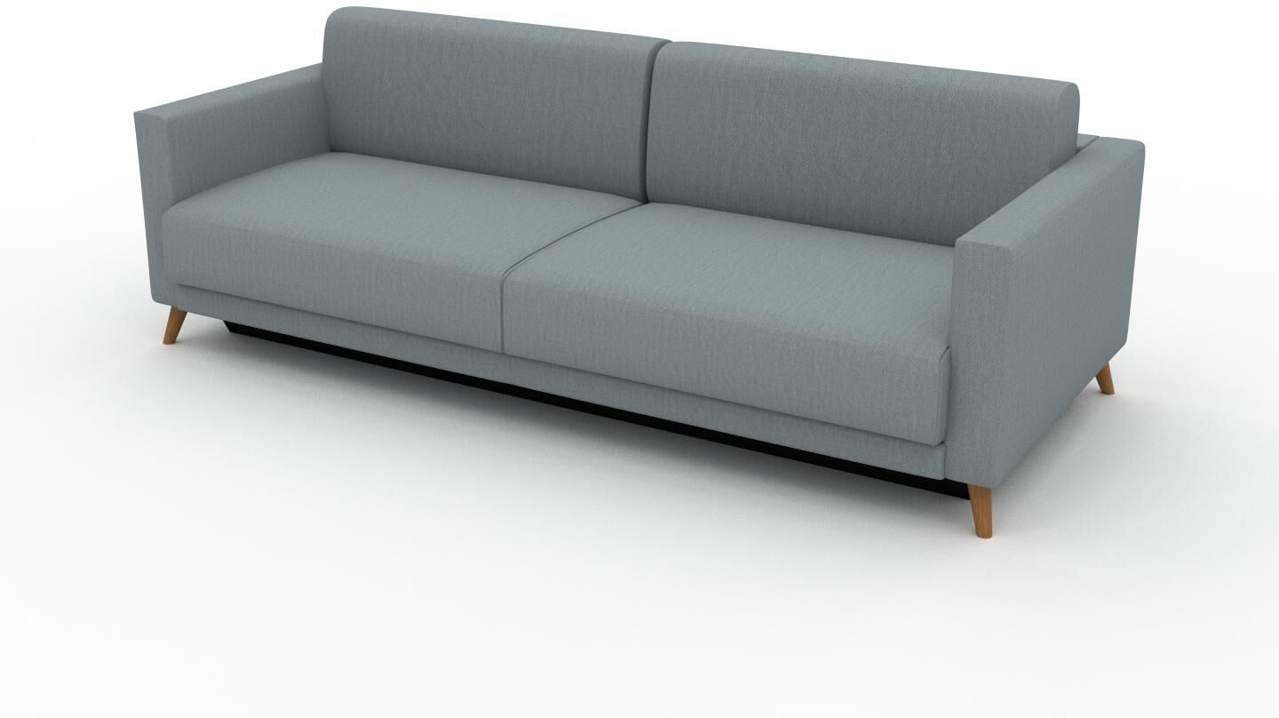 MYCS Sofa 3-Sitzer Taubenblau Webstoff - Elegantes, gemütliches 3-Sitzer Sofa: Hochwertige Qualität, einzigartiges Design - 225 x 75 x 98 cm,...