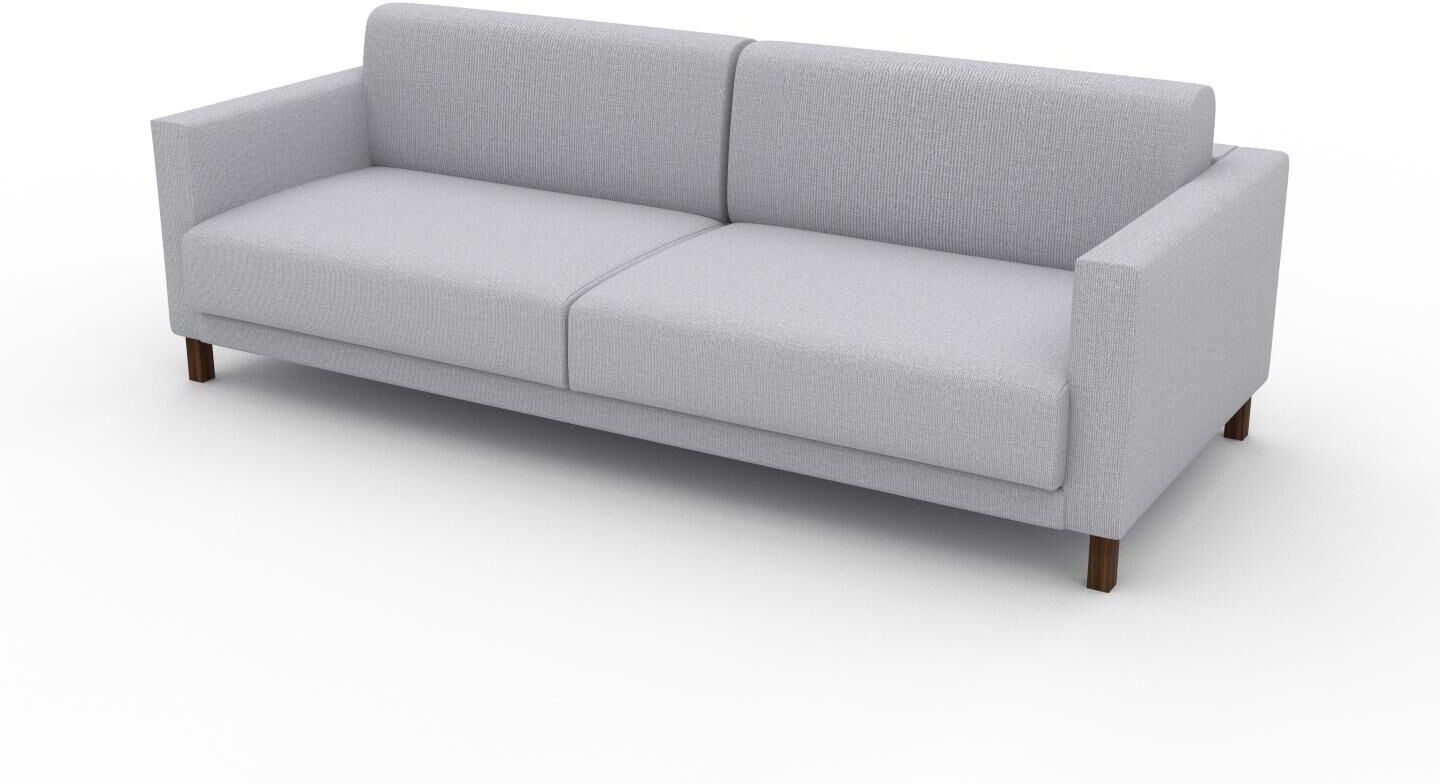 MYCS Sofa 3-Sitzer Lichtgrau Feingewebe - Elegantes, gemütliches 3-Sitzer Sofa: Hochwertige Qualität, einzigartiges Design - 224 x 75 x 98 cm,...