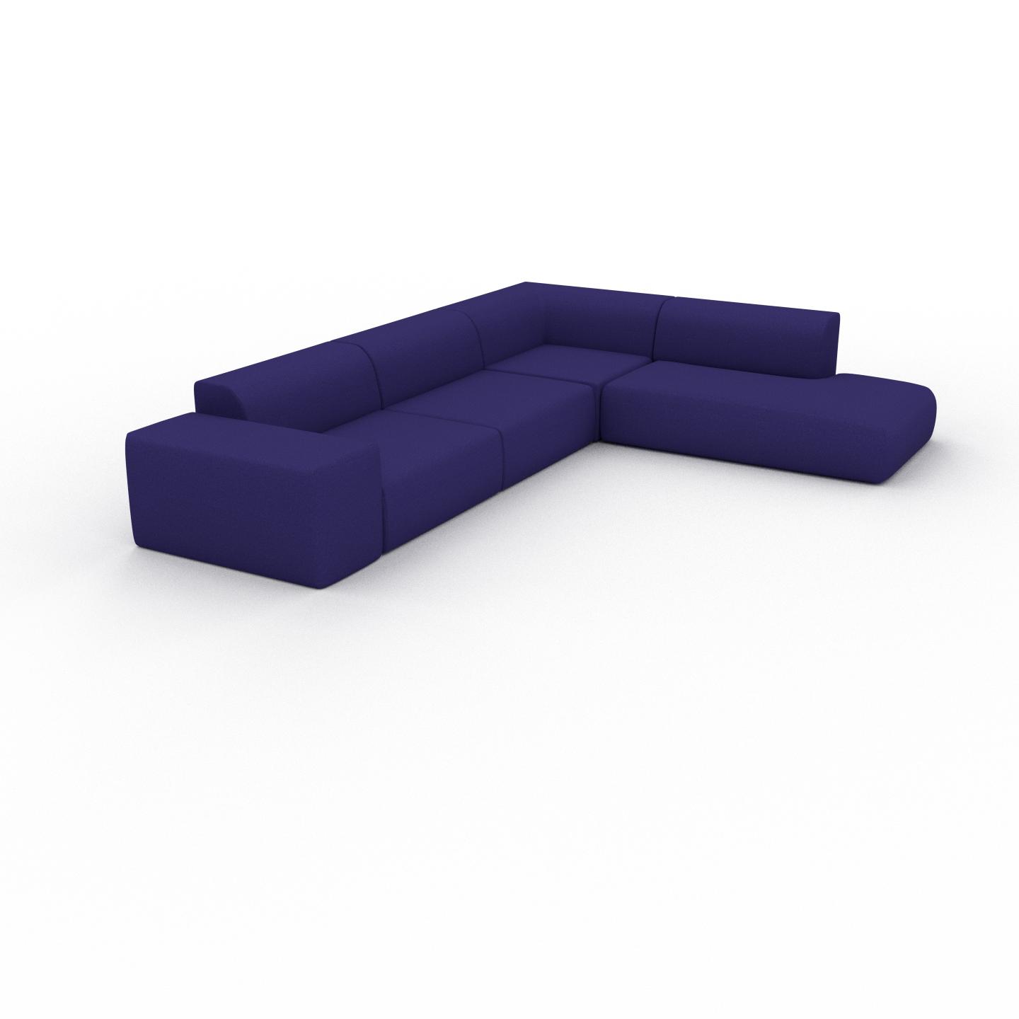 MYCS Ecksofa Tintenblau - Flexible Designer-Polsterecke, L-Form: Beste Qualität, einzigartiges Design - 267 x 72 x 353 cm, konfigurierbar