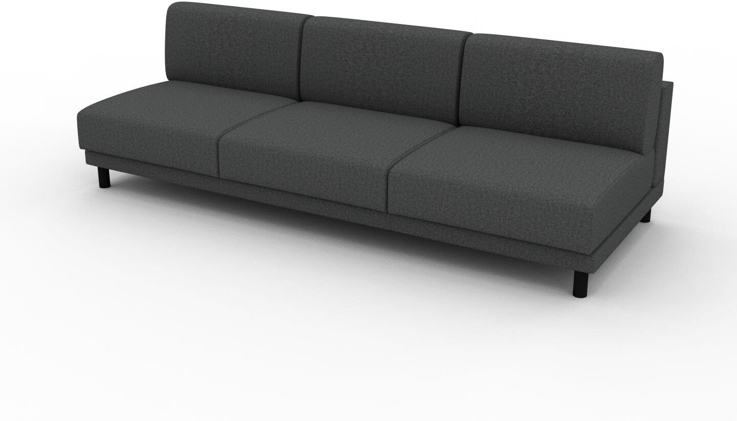 MYCS Sofa Steingrau - Moderne Designer-Couch: Hochwertige Qualität, einzigartiges Design - 240 x 75 x 98 cm, Komplett anpassbar