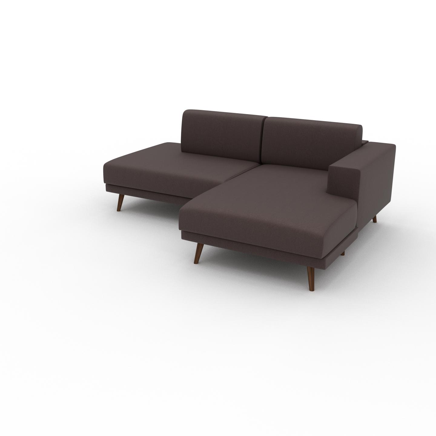 MYCS Ecksofa Kaffeebraun - Flexible Designer-Polsterecke, L-Form: Beste Qualität, einzigartiges Design - 224 x 81 x 162 cm, konfigurierbar