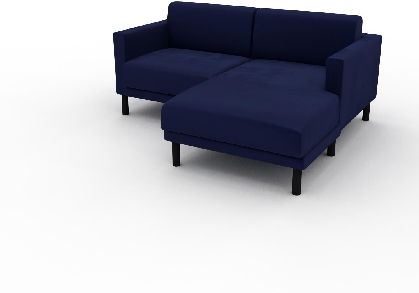 MYCS Ecksofa Samt Königsblau - Flexible Designer-Polsterecke, L-Form: Beste Qualität, einzigartiges Design - 184 x 81 x 162 cm, konfigurierbar