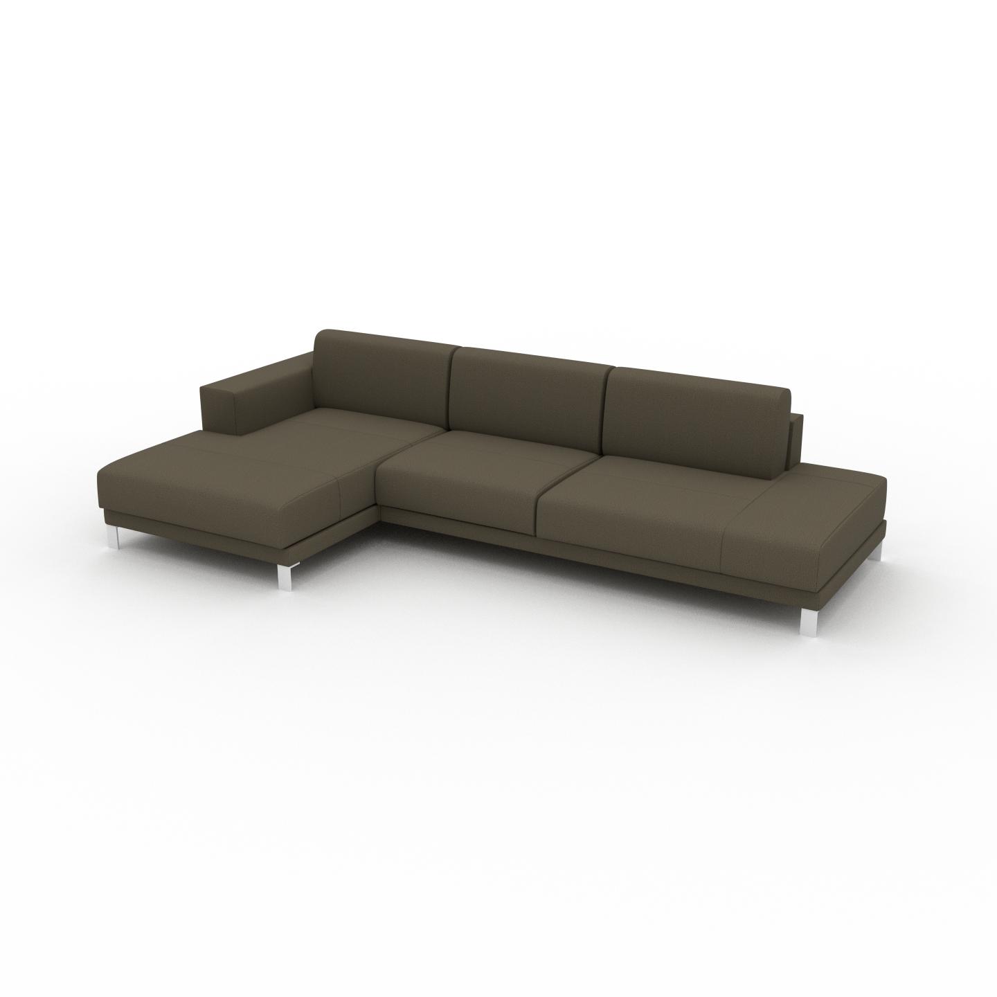 MYCS Ecksofa Olivengrün - Flexible Designer-Polsterecke, L-Form: Beste Qualität, einzigartiges Design - 304 x 75 x 162 cm, konfigurierbar