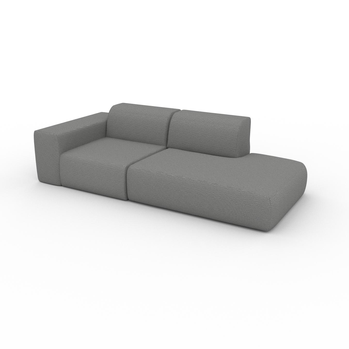 MYCS Sofa Granitweiß - Moderne Designer-Couch: Hochwertige Qualität, einzigartiges Design - 243 x 72 x 107 cm, Komplett anpassbar